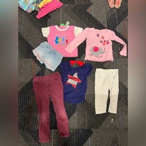 Little girl tops and bottom bundle